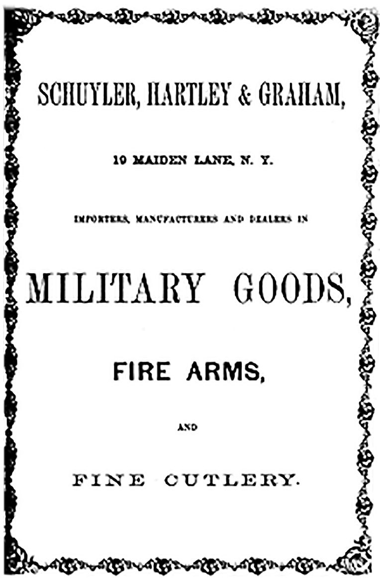 Schuyler, Hartley & Graham catalog page from 1860.