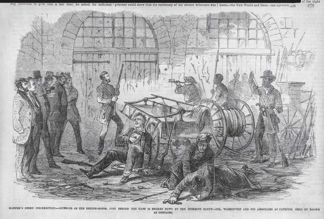 The “Interior of the Engine House” under siege. (Library of Congress)