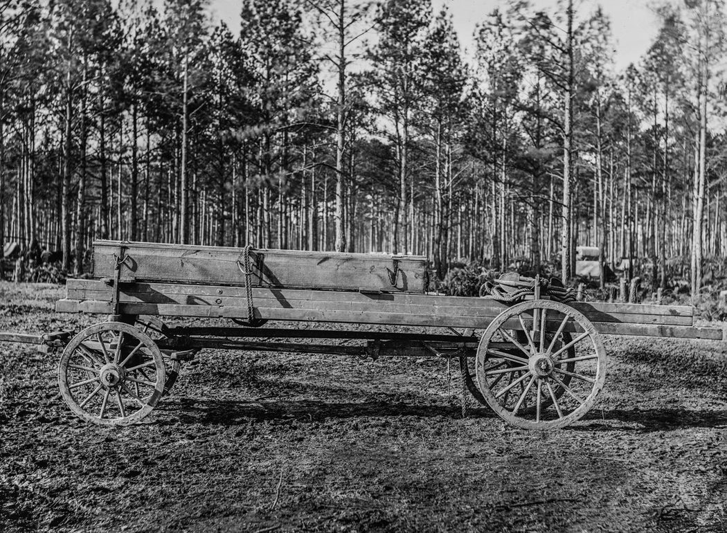 Rappahannock Station, Virginia. Canvas pontoon wagon, 50th New York Engineers. (Library of Congress)