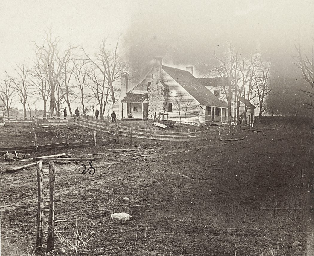 Dowdall’s Tavern. George E. Chancellor’s house on Plank Road in 1865. (Library of Congress)
