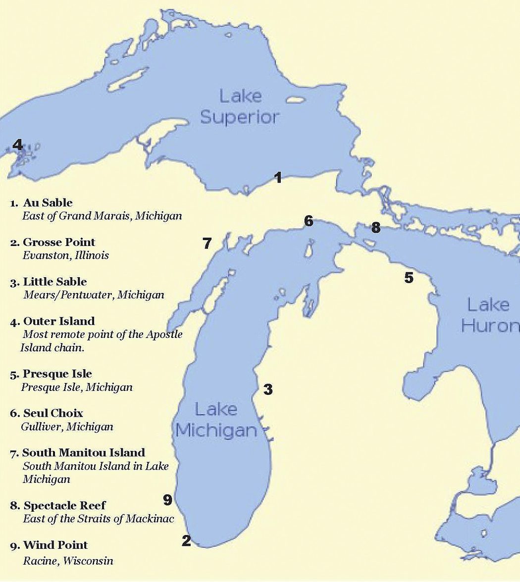 Orlando Poe Lighthouses on the Great Lakes. (NPS)