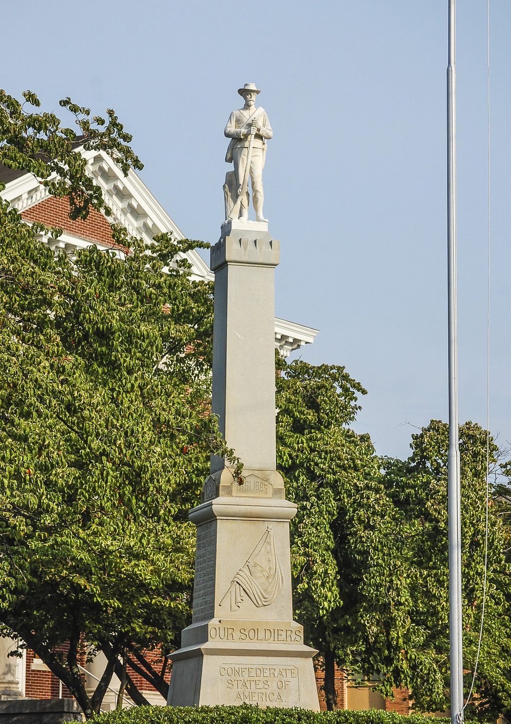Father Sherman’s excursion ended in Cartersville. This Confederate monument was built two years after his visit. (All photos by Gould Hagler)