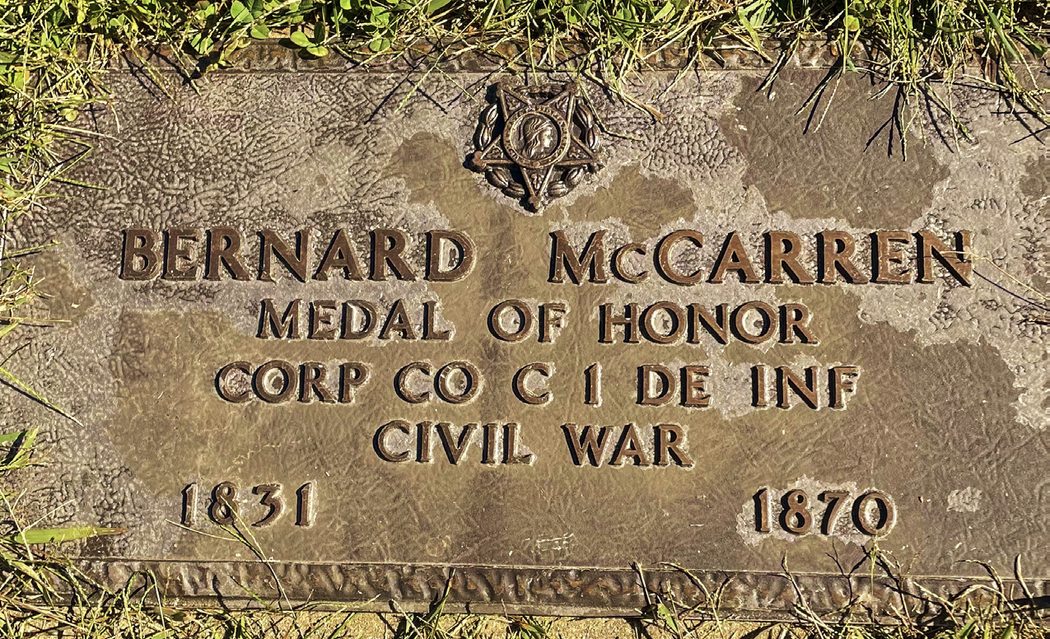 McCarren Marker, All Saints Cemetery.
