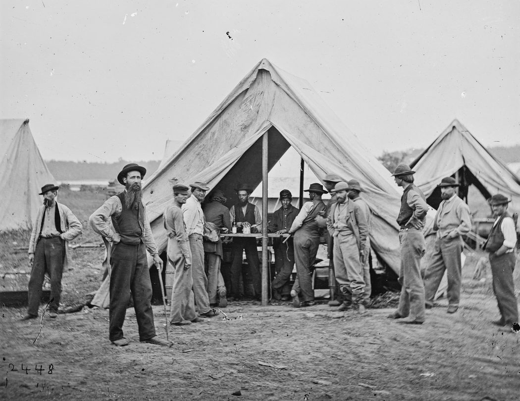 Petersburg, Va. Sutler’s tent, 2d Division, IX Corps. (All photographs Library of Congress)