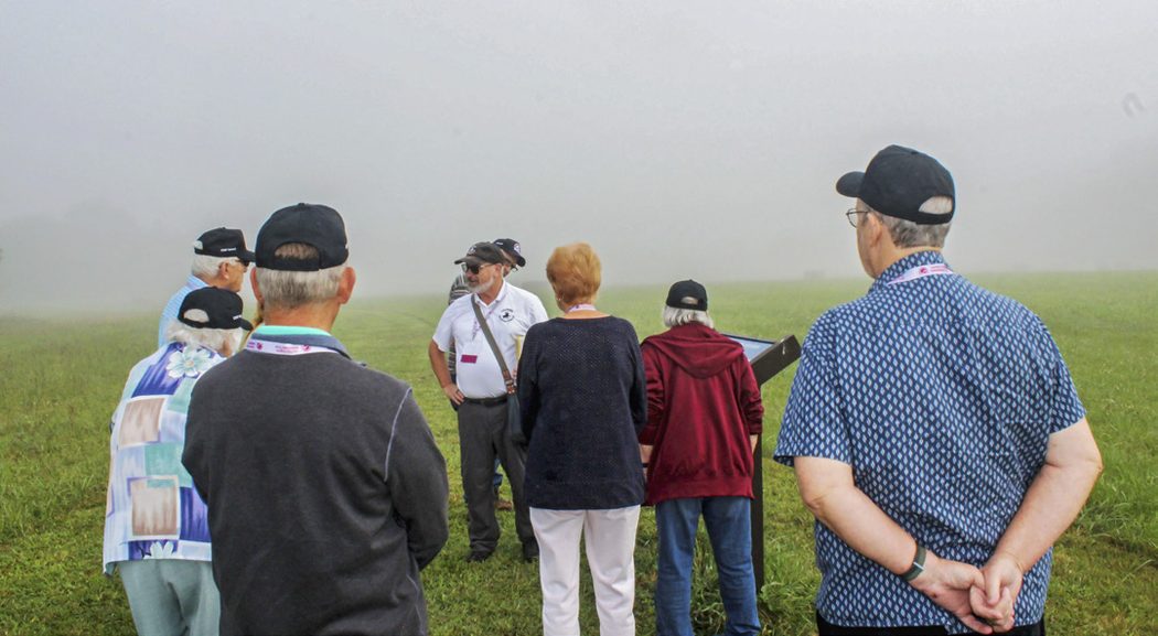CVBT Generals have a foggy morning at Brandy Station with Tour Guide Chris Army.