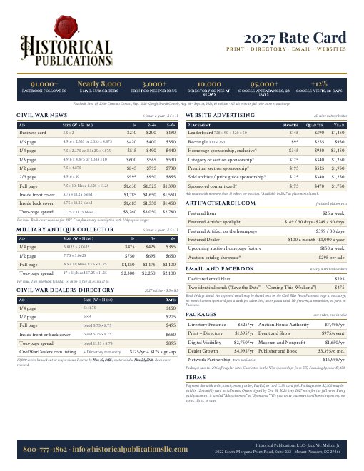 The 2027 Rate Card